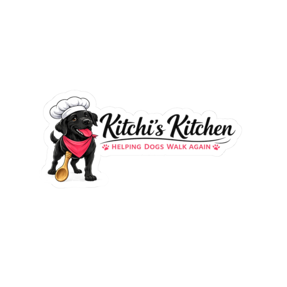Kitchi's Kitchen Logo Kiss-Cut Sticker