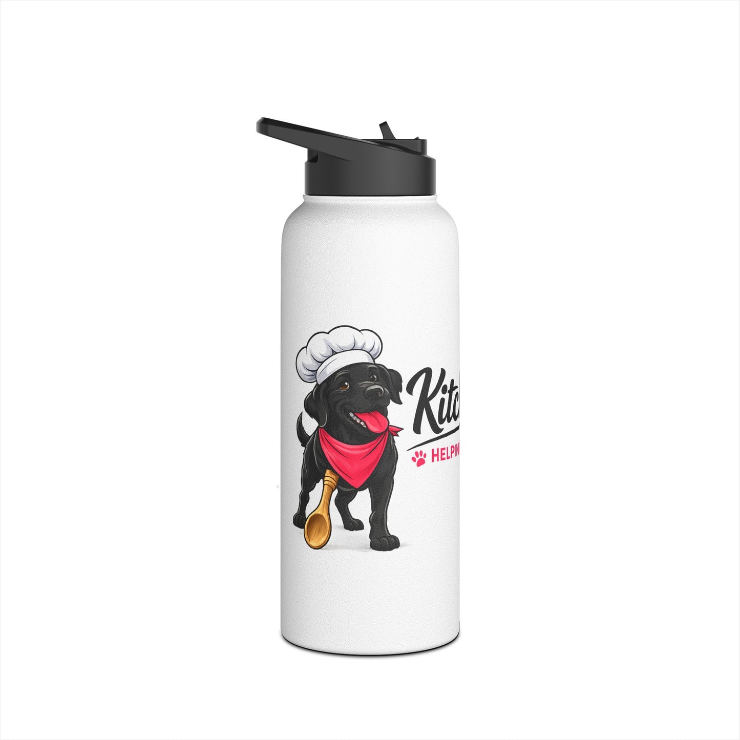 Kitchi's Kitchen Logo Stainless Steel Water Bottle