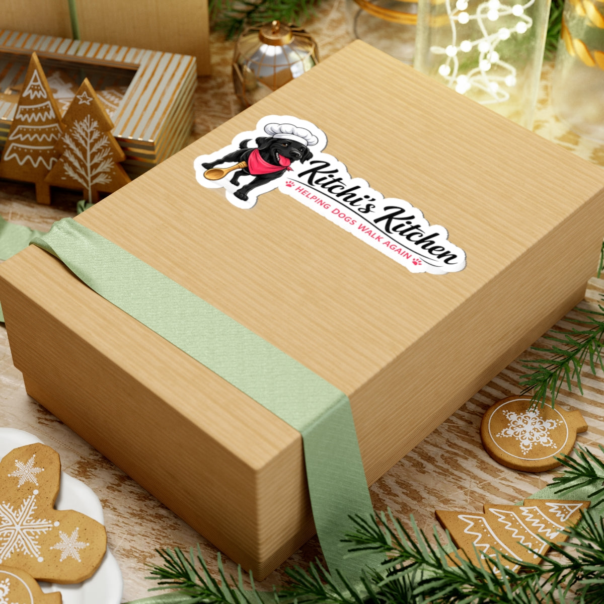 Kitchi's Kitchen Logo Kiss-Cut Sticker
