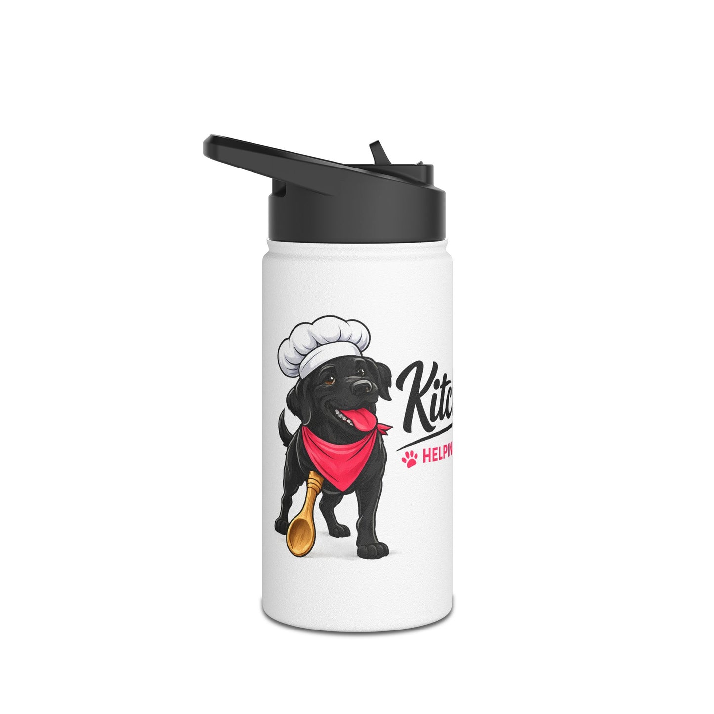 Kitchi's Kitchen Logo Stainless Steel Water Bottle